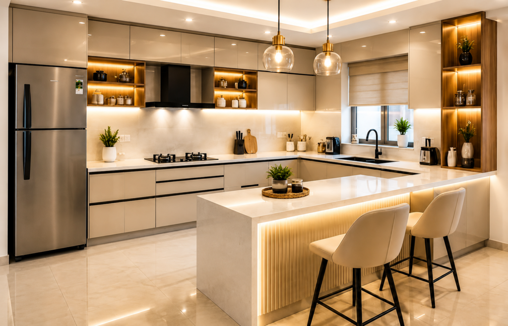 Best modular kitchen design in Kerala